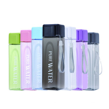 480ml Transparent instant cups square plastic water cups BPA free water bottle